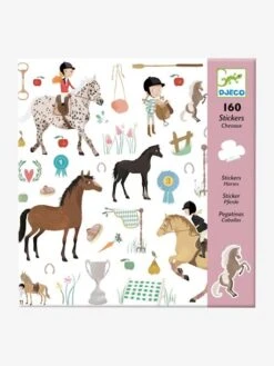 Jouets et Rêves Soldes 2025 48 160 Stickers Chevaux DJECO Multicolore - Djeco
