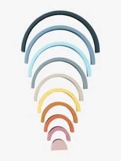 Arc-en-ciel à Empiler En Silicone Multicolor - Vertbaudet -Jouets et Rêves Soldes 2025 arc en ciel a empiler en silicone 1