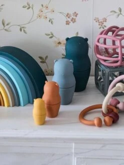 Boites Gigognes Ours En Silicone Multicolor - Vertbaudet -Jouets et Rêves Soldes 2025 boites gigognes ours en silicone 4