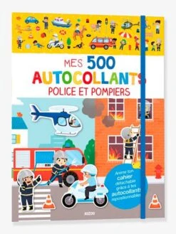 Cahier D'activités Mes Premiers Autocollants - Mes 500 Autocollants Police Et Pompiers AUZOU Jaune - Auzou