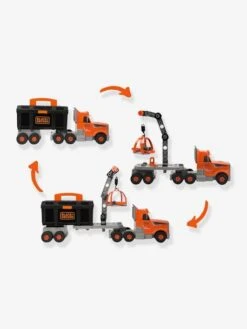 Camion De Bricolage Black+Decker SMOBY Orange/noir/gris - Smoby -Jouets et Rêves Soldes 2025 camion de bricolage blackdecker smoby 3