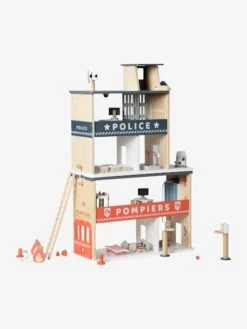 Jouets et Rêves Soldes 2025 -Jouets et Rêves Soldes 2025 centre de secours poste de police poste de pompiers en bois fsc 1