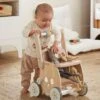 Chariot De Marche Poussette En Bois FSC® Rose - Vertbaudet -Jouets et Rêves Soldes 2025 chariot de marche poussette en bois fsc