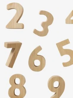 Chiffres En Bambou Beige - Vertbaudet -Jouets et Rêves Soldes 2025 chiffres en bambou 2