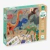 Coffret Le Monde Des Dinosaures DJECO Vert - Djeco -Jouets et Rêves Soldes 2025 coffret le monde des dinosaures djeco