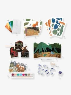 Coffret Le Monde Des Dinosaures DJECO Vert - Djeco -Jouets et Rêves Soldes 2025 coffret le monde des dinosaures djeco 3
