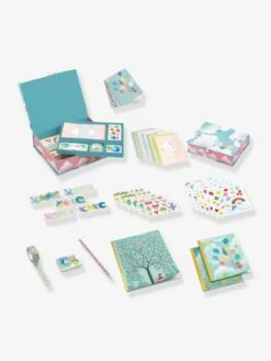 Coffret Papeterie Charlotte DJECO Bleu - Djeco -Jouets et Rêves Soldes 2025 coffret papeterie charlotte djeco 1