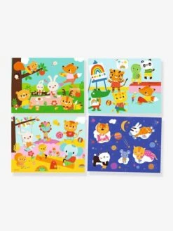 Collage Pour Les Tout Petits Ma Journée DJECO Bleu - Djeco -Jouets et Rêves Soldes 2025 collage pour les tout petits ma journee djeco 1