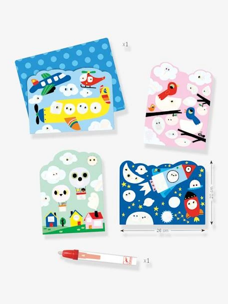 Coloriage à L'eau Caché Dans Le Ciel DJECO Bleu - Djeco 5 Coloriage à L'eau Caché Dans Le Ciel DJECO Bleu - Djeco – Image 3