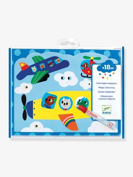 Coloriage à L'eau Caché Dans Le Ciel DJECO Bleu - Djeco 3 Coloriage à L'eau Caché Dans Le Ciel DJECO Bleu - Djeco