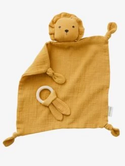 Doudou En Gaze De Coton + Hochet Rond Vert - Vertbaudet -Jouets et Rêves Soldes 2025 doudou en gaze de coton hochet rond 4