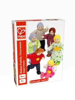 Famille De 6 Poupées En Bois HAPE Multicolore - Hape -Jouets et Rêves Soldes 2025 famille de 6 poupees en bois hape 2
