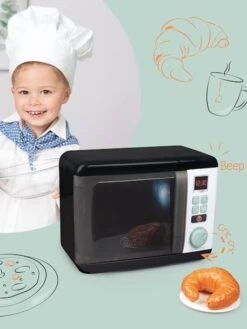 Four à Micro-ondes électronique - TEFAL Noir - Smoby -Jouets et Rêves Soldes 2025 four a micro ondes electronique tefal 2