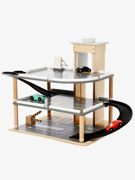 Garage En Bois 3 Niveaux En Bois FSC® Multicolore - Vertbaudet 6 Garage En Bois 3 Niveaux En Bois FSC® Multicolore - Vertbaudet – Image 4