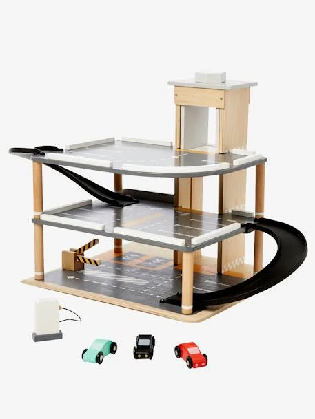 Garage En Bois 3 Niveaux En Bois FSC® Multicolore - Vertbaudet 7 Garage En Bois 3 Niveaux En Bois FSC® Multicolore - Vertbaudet – Image 5