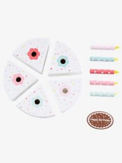 Gâteau D'anniversaire En Bois FSC® Multicolore - Vertbaudet -Jouets et Rêves Soldes 2025 gateau danniversaire en bois fsc 1