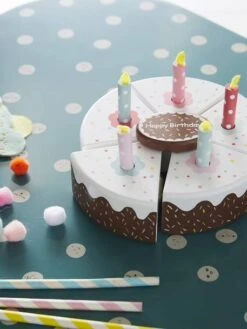 Gâteau D'anniversaire En Bois FSC® Multicolore - Vertbaudet -Jouets et Rêves Soldes 2025 gateau danniversaire en bois fsc 3
