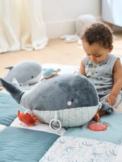 Grande Peluche D'activités SOUS L'OCÉAN Gris - Vertbaudet -Jouets et Rêves Soldes 2025 grande peluche dactivites sous locean 2