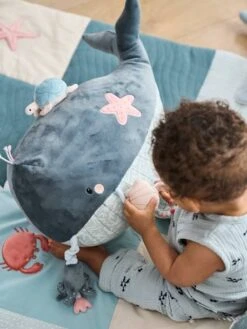 Grande Peluche D'activités SOUS L'OCÉAN Gris - Vertbaudet -Jouets et Rêves Soldes 2025 grande peluche dactivites sous locean 3