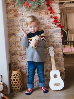 Guitare En Bois FSC® Blanc - Vertbaudet -Jouets et Rêves Soldes 2025 guitare en bois fsc 1