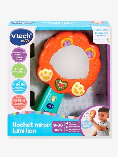 Hochet Miroir Lumi VTECH Orange - Toutes Les Marques 4 Hochet Miroir Lumi VTECH Orange - Toutes Les Marques – Image 2