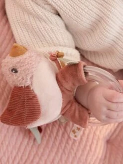 Hochet Oiseau Flowers - LITTLE DUTCH Rose Pâle - Little Dutch -Jouets et Rêves Soldes 2025 hochet oiseau flowers little dutch 1
