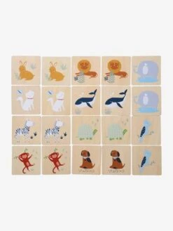 Jeu De Mémo Géant En Bois FSC® Multicolor - Vertbaudet