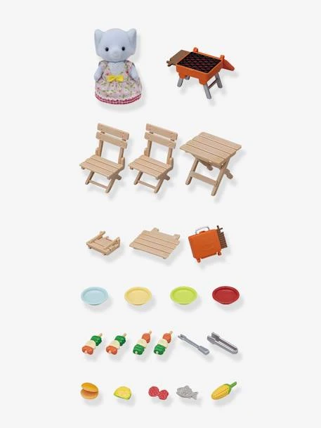 La Fille Eléphant Et Son Set De Pique-nique - SYLVANIAN FAMILIES Blanc - Sylvanian 5 La Fille Eléphant Et Son Set De Pique-nique - SYLVANIAN FAMILIES Blanc - Sylvanian – Image 3