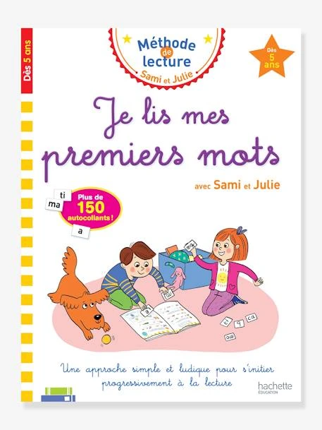 Livre éducatif Je Lis Mes Premiers Mots Avec Sami Et Julie HACHETTE EDUCATION Blanc - Hachette 3 Livre éducatif Je Lis Mes Premiers Mots Avec Sami Et Julie HACHETTE EDUCATION Blanc - Hachette