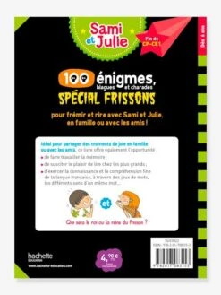 Livre éducatif Sami Et Julie - 100 Enigmes, Spécial Frissons - HACHETTE ÉDUCATION Blanc - Hachette 7 Livre éducatif Sami Et Julie - 100 Enigmes, Spécial Frissons - HACHETTE ÉDUCATION Blanc - Hachette -Jouets et Rêves Soldes 2025 livre educatif sami et julie 100 enigmes special frissons hachette education 2