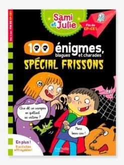 Livre éducatif Sami Et Julie - 100 Enigmes, Spécial Frissons - HACHETTE ÉDUCATION Blanc - Hachette