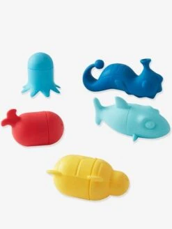 Lot De 5 Aspergeurs De Bain Silicone Lavables Multicolore - Vertbaudet -Jouets et Rêves Soldes 2025 lot de 5 aspergeurs de bain silicone lavables 2