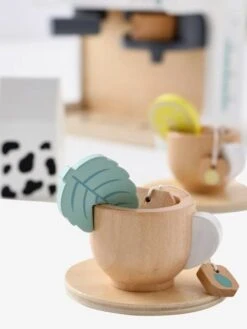 Machine à Café Et à Thé En Bois FSC® Multicolore - Vertbaudet -Jouets et Rêves Soldes 2025 machine a cafe et a the en bois fsc 3