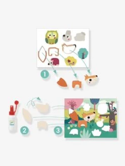Mes Premiers Collages - DJECO Vert - Djeco -Jouets et Rêves Soldes 2025 mes premiers collages djeco 4