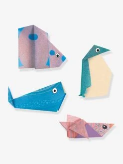 Origami Facile - Les Animaux Polaires DJECO Bleu - Djeco -Jouets et Rêves Soldes 2025 origami facile les animaux polaires djeco 2
