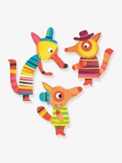 Peinture - La Famille Renard DJECO Bleu - Djeco -Jouets et Rêves Soldes 2025 peinture la famille renard djeco 1