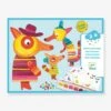 Peinture - La Famille Renard DJECO Bleu - Djeco -Jouets et Rêves Soldes 2025 peinture la famille renard djeco