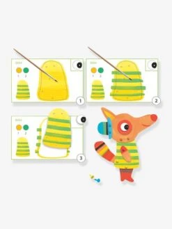 Peinture - La Famille Renard DJECO Bleu - Djeco -Jouets et Rêves Soldes 2025 peinture la famille renard djeco 4