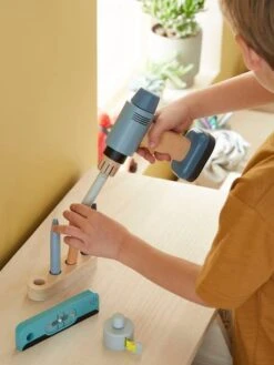 Perceuse Visseuse Et Ses Accessoires En Bois FSC® Gris - Vertbaudet -Jouets et Rêves Soldes 2025 perceuse visseuse et ses accessoires en bois fsc 3