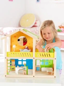 Petite Maison Joyeuse En Bois HAPE Multicolore - Hape -Jouets et Rêves Soldes 2025 petite maison joyeuse en bois hape 2