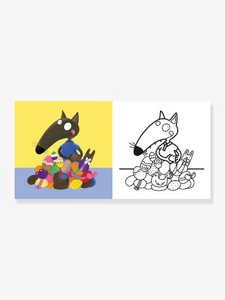 P'tit Loup - Cahier De Coloriages Pâques - AUZOU Blanc - Auzou 4 P'tit Loup - Cahier De Coloriages Pâques - AUZOU Blanc - Auzou – Image 2