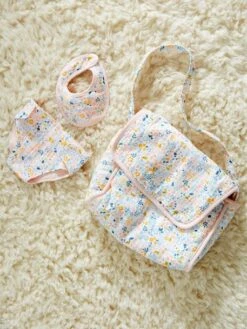 Sac à Langer Poupon + Couche + Bavoir En Gaze De Coton Rose - Vertbaudet 10 Sac à Langer Poupon + Couche + Bavoir En Gaze De Coton Rose - Vertbaudet -Jouets et Rêves Soldes 2025 sac a langer poupon couche bavoir en gaze de coton 2