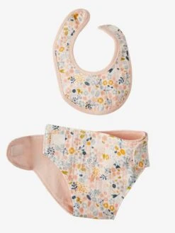 Sac à Langer Poupon + Couche + Bavoir En Gaze De Coton Rose - Vertbaudet 13 Sac à Langer Poupon + Couche + Bavoir En Gaze De Coton Rose - Vertbaudet -Jouets et Rêves Soldes 2025 sac a langer poupon couche bavoir en gaze de coton 5