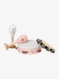 Set 3 Instruments : Maracas, Tambourin, Grelots En Bois FSC® Multicolore - Vertbaudet -Jouets et Rêves Soldes 2025 set 3 instruments maracas tambourin grelots en bois fsc 4