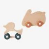 Set De 2 Animaux à Roulettes En Bois Et Silicone Orange - Vertbaudet -Jouets et Rêves Soldes 2025 set de 2 animaux a roulettes en bois et silicone