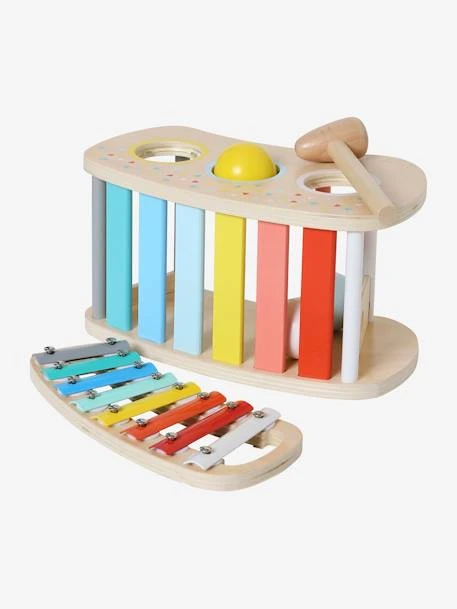 Tap Tap Xylophone 2 En 1 En Bois FSC® Multicolore - Vertbaudet 5 Tap Tap Xylophone 2 En 1 En Bois FSC® Multicolore - Vertbaudet – Image 3
