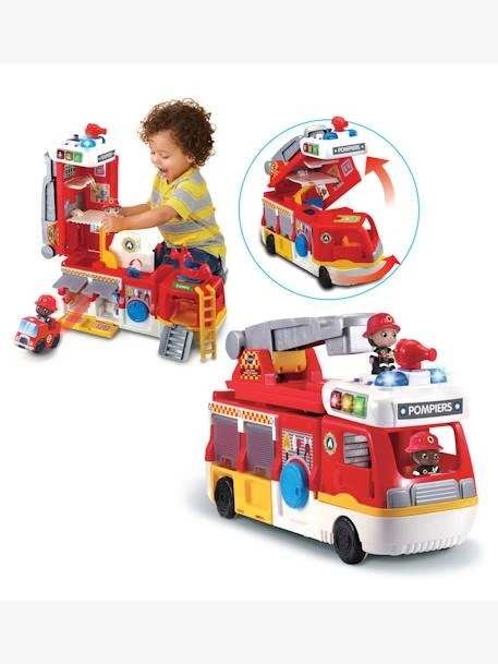 Tut Tut Copains - Super Camion/caserne De Pompiers VTECH Rouge - Toutes Les Marques 4 Tut Tut Copains - Super Camion/caserne De Pompiers VTECH Rouge - Toutes Les Marques – Image 2