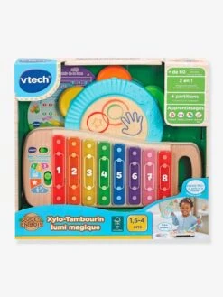 Xylo-tambourin Lumi Magique - VTECH Multicolore - Toutes Les Marques -Jouets et Rêves Soldes 2025 xylo tambourin lumi magique vtech 1
